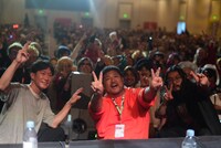 「TRIGUN STAMPEDE Anime Expo 2024 panel」の様子。