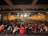 「TRIGUN STAMPEDE Anime Expo 2024 panel」の様子。