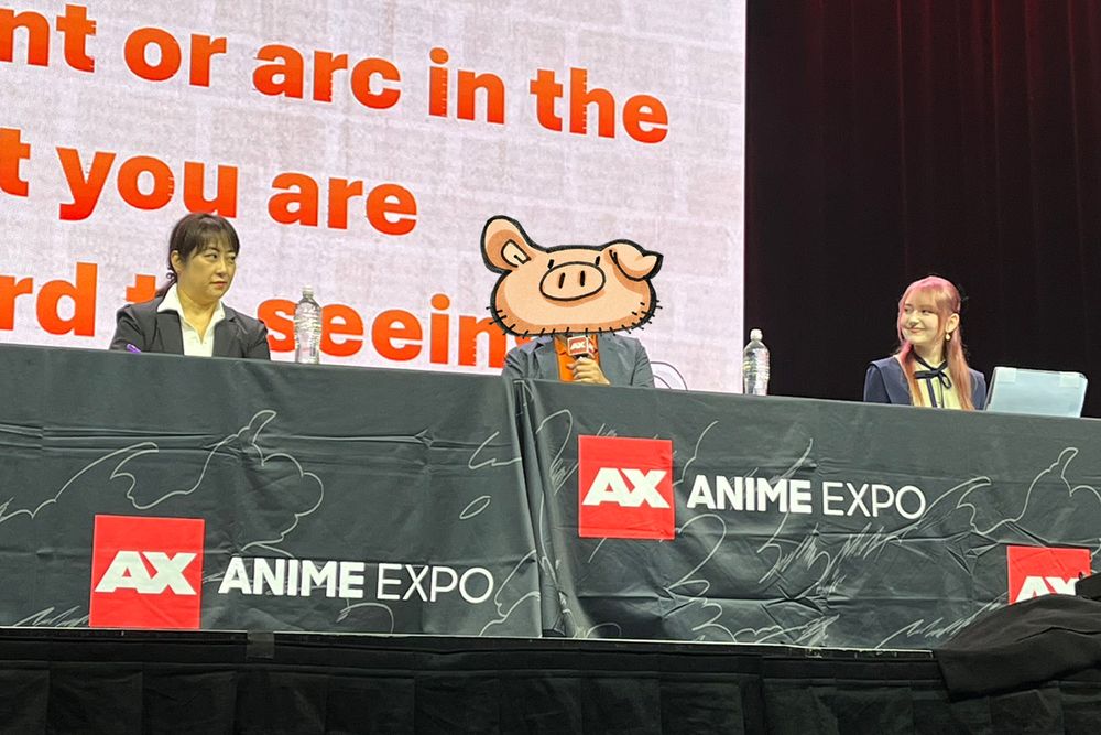 「七つの大罪 黙示録の四騎士」第2期の「AnimeExpo2024」パネルイベントの様子。