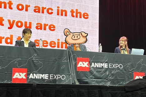 「七つの大罪 黙示録の四騎士」第2期の「AnimeExpo2024」パネルイベントの様子。