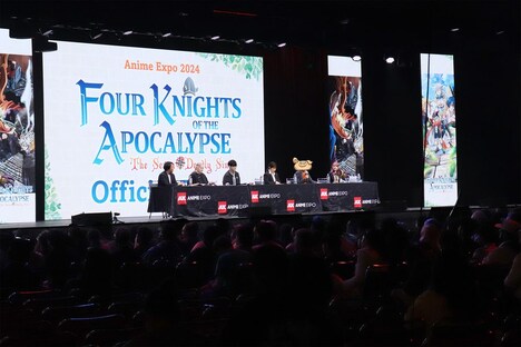 「七つの大罪 黙示録の四騎士」第2期の「AnimeExpo2024」パネルイベントの様子。