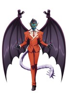 ヤルダバオト（CV：加藤将之）。自らを“魔皇”と称する悪魔。亜人連合を率いて聖王国に侵攻をしかけた張本人。高位魔法を扱うほか、戦闘時には巨大な角と燃え上がる翼を有する姿に変身し、圧倒的な力で聖王国騎士団を蹂躙し絶望の淵へと陥れる。  (c)丸山くがね・KADOKAWA刊/劇場版オーバーロード製作委員会