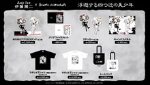 「伊藤潤二×サンリオキャラクターズ POP UP STORE」で販売されるグッズ。
