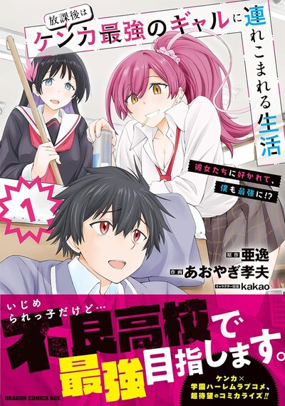 「放課後はケンカ最強のギャルに連れこまれる生活 彼女たちに好かれて、僕も最強に!?」1巻（帯付き）