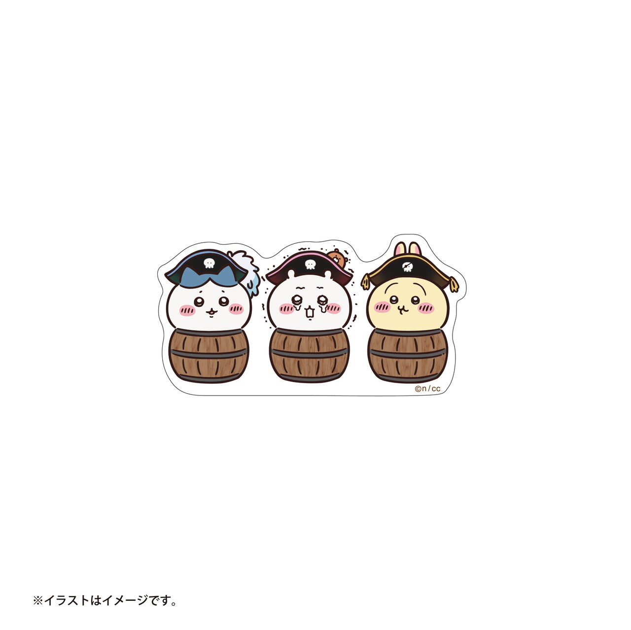 ちいかわアドベンチャー スマホに貼れるサイズのクリアステッカー