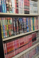 V林田氏の本棚の一部。