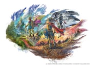 HD-2D版「ドラゴンクエストIII そして伝説へ…」と「ドラゴンクエストI&II」のパッケージイラスト。イラスト:生島直樹(スクウェア・エニックス)