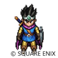 主人公ルックスAのドット絵。