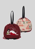 「おすわり｜リバーシブルストリングバッグ」