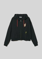 「七宝と雲母｜ビッグシルエットジップパーカー」