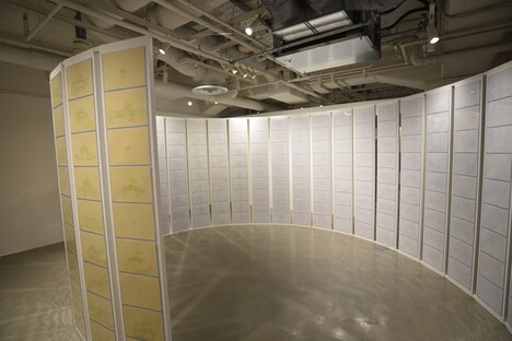 「天元突破グレンラガン対キルラキル展」の様子。