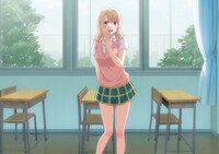 川井モナ（CV：芹澤優）のキャラクタービジュアル。 (c)久世蘭・講談社／「黒岩メダカに私の可愛いが通じない」製作委員会