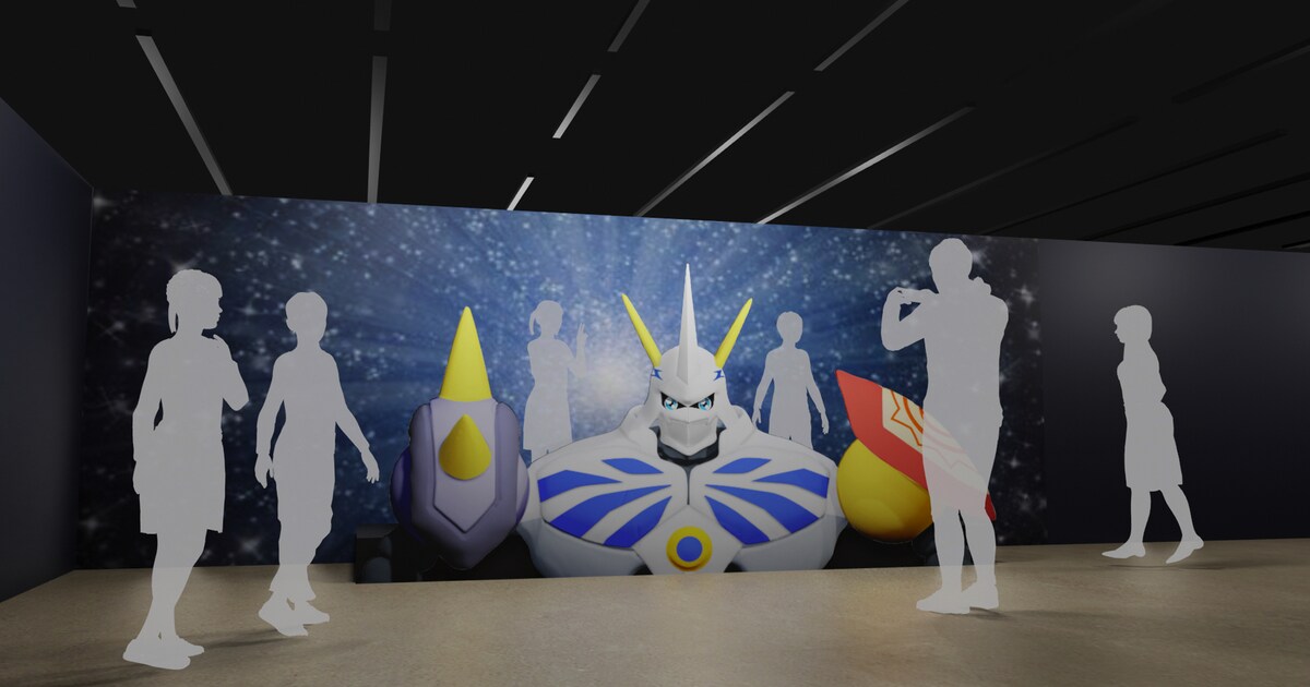 デジモンアドベンチャー展」にオメガモンのフォトスポット、手描きの 