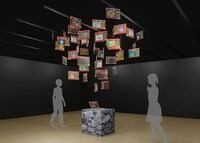 「アニメ25周年記念 デジモンアドベンチャー展」の展示イメージ。