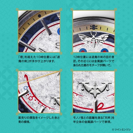 「劇場版モノノ怪×セイコー コラボウオッチ」の詳細。