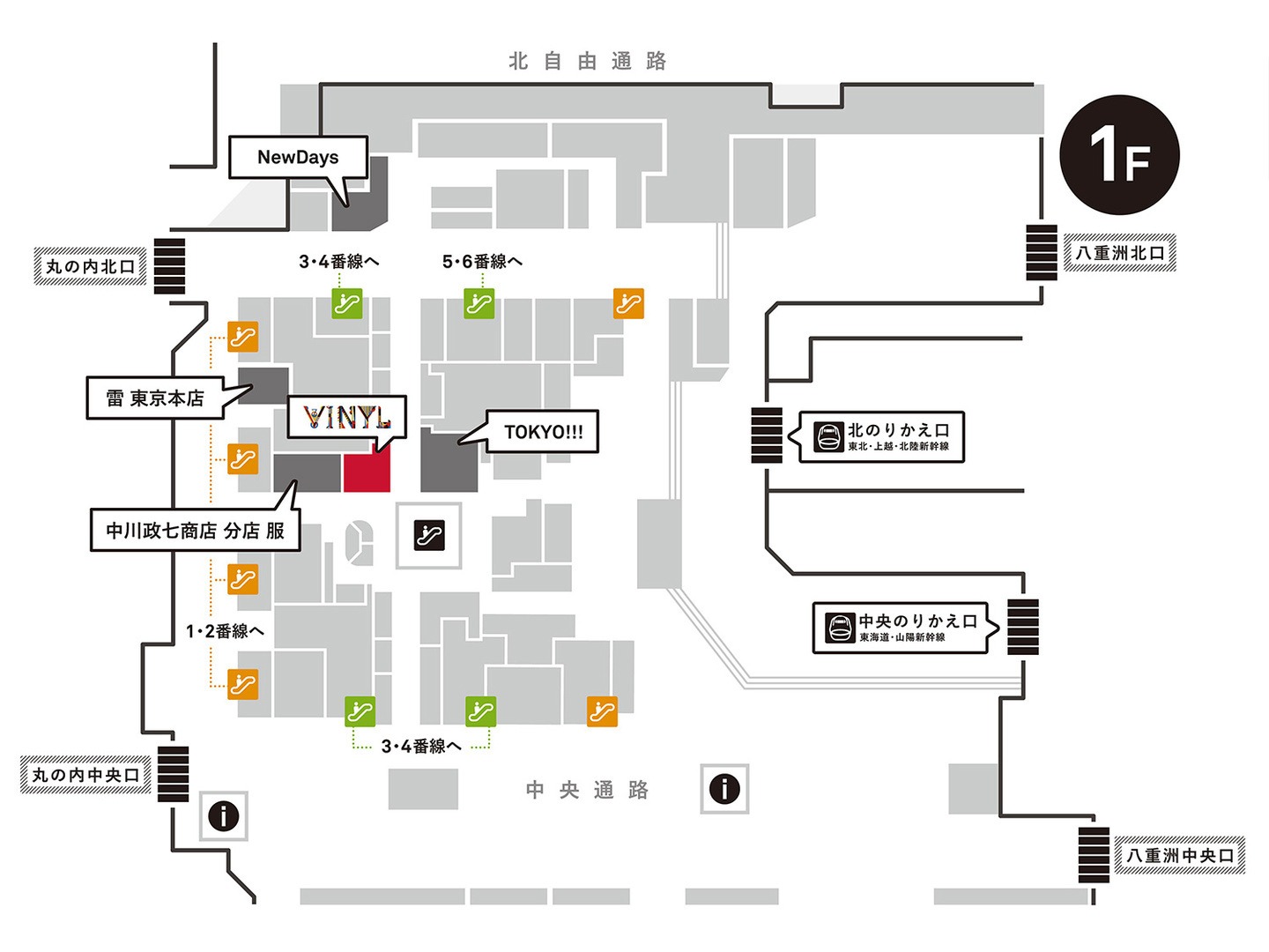 VINYLのマップ。