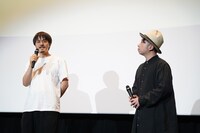 左から押山清高監督、haruka nakamura。