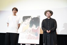 左から押山清高監督、haruka nakamura。