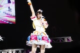 桃山みらい役の林鼓子。