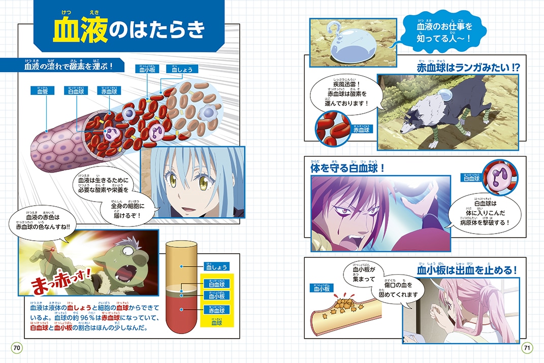 「転生したらスライムだった件で学べるBOOK 人体」より。