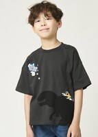 「ひみつ道具「桃太郎印のきびだんご」｜キッズビッグTシャツ」