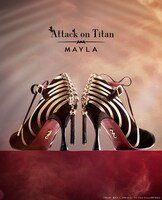 「Attack on Titan ICONIQUE SHOES OBJET PUMPS ～DOOMSDAY TITAN～」ビジュアル
