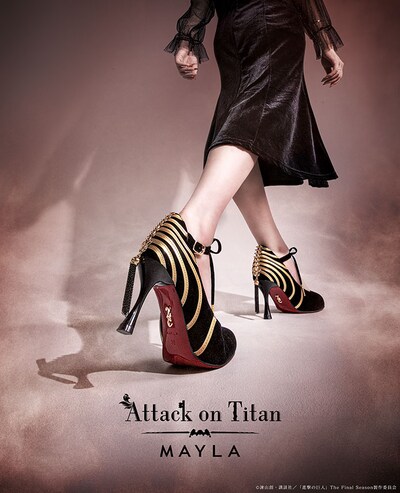 「Attack on Titan ICONIQUE SHOES OBJET PUMPS ～DOOMSDAY TITAN～」ビジュアル