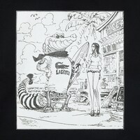 「ONE PIECE」扉絵のバックプリント。