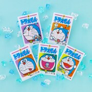 「てんとう虫コミックスそっくりミニクリアファイル」の第1巻～第5巻の柄。