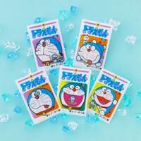 「てんとう虫コミックスそっくりミニクリアファイル」の第1巻～第5巻の柄。