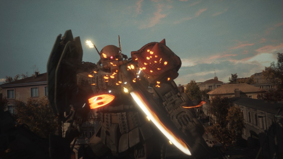 アニメ「機動戦士ガンダム 復讐のレクイエム」本予告の場面カット。