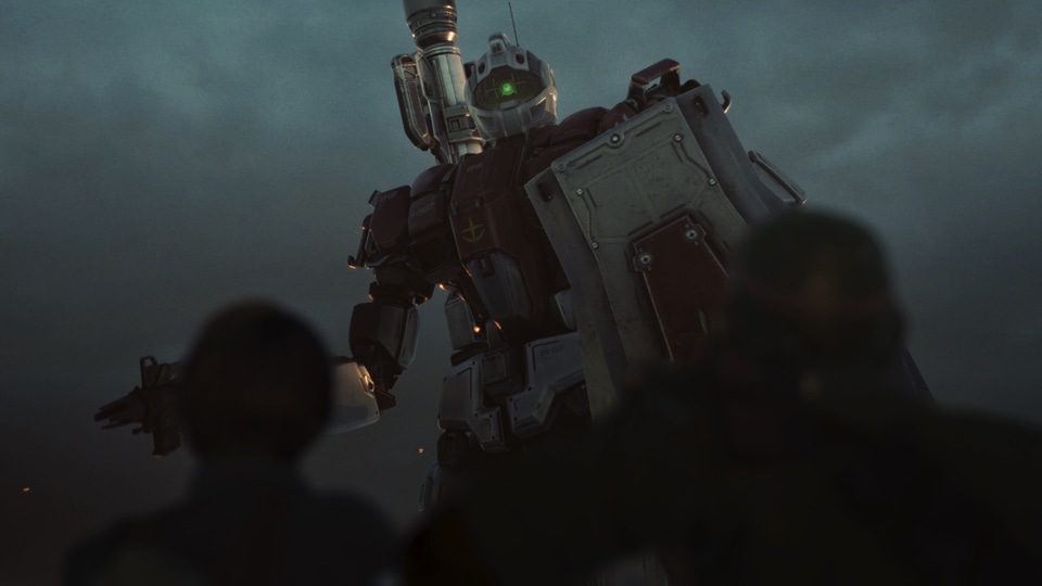 アニメ「機動戦士ガンダム 復讐のレクイエム」本予告の場面カット。