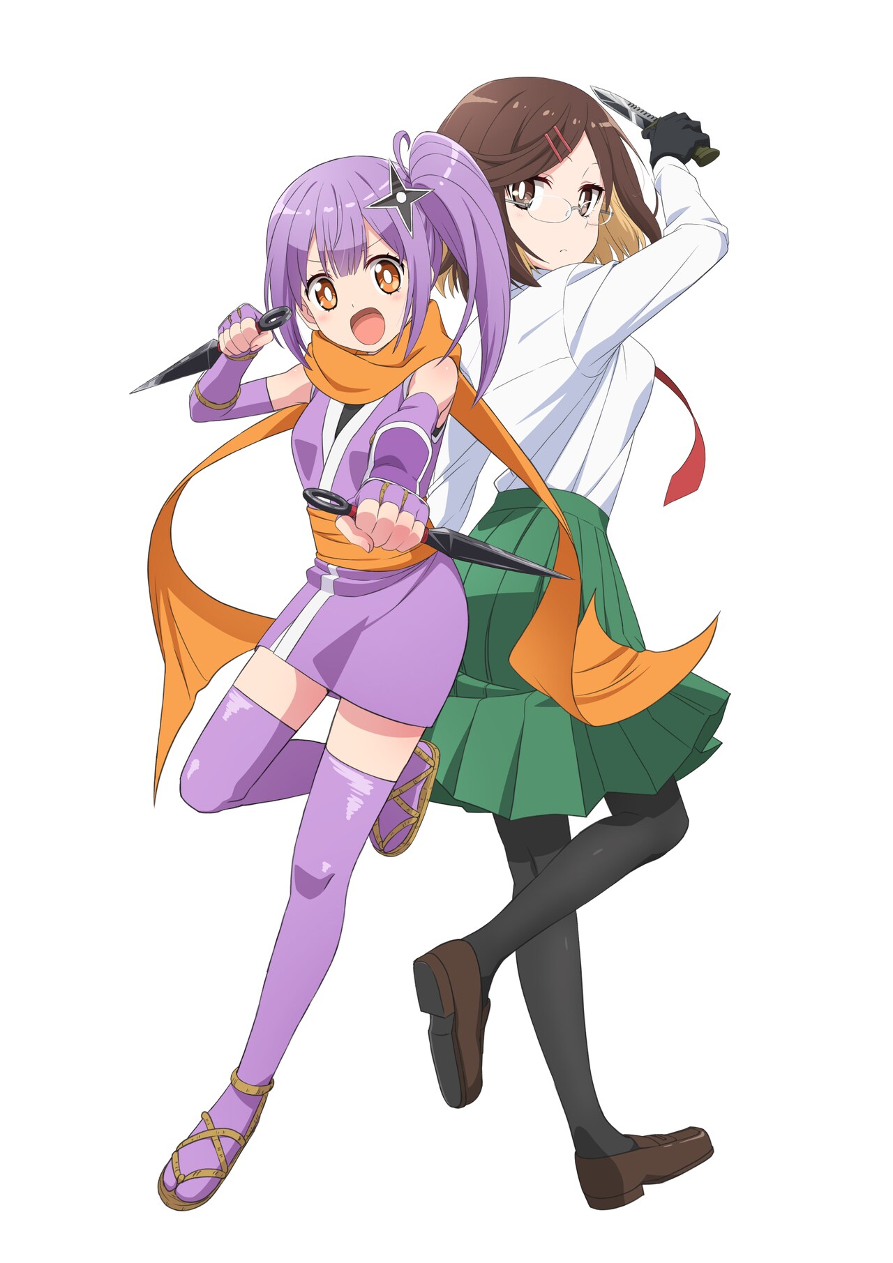 アニメ「忍者と殺し屋のふたりぐらし」ティザービジュアル第2弾（ロゴ