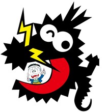 コロドラゴンとのむらしんぼの自画像。