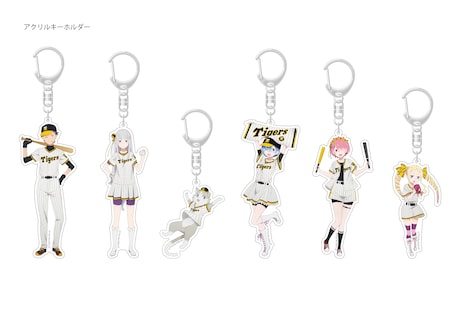 メインビジュアルをモチーフにしたアクリルキーホルダー。