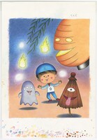 「『スーパー０くん』　おばけやしきへ行 のまき」扉絵 (c)さくらももこ