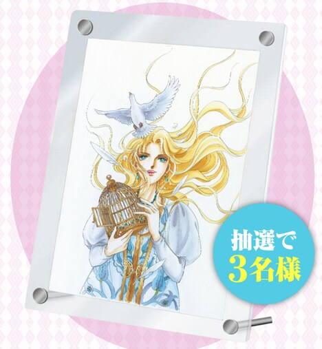 プレゼントキャンペーンでは「夢の雫、黄金の鳥籠」のブロマイドとフォトフレームセットが用意された。