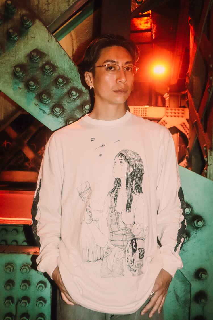 鶴田謙二 淡い Tシャツ 漫画 アニメ 映画 ゲーム イラスト デザイン 