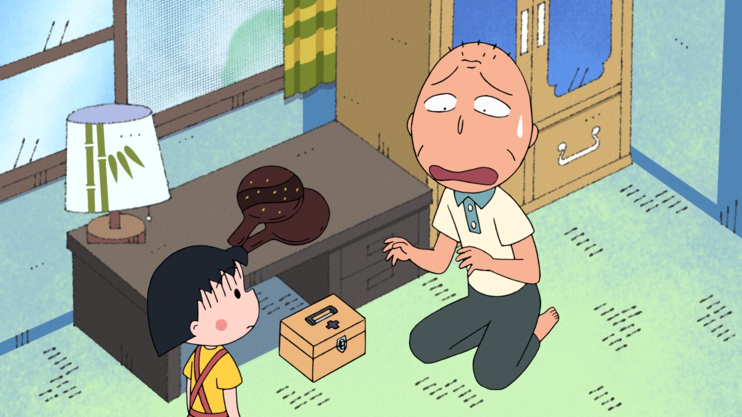 「ちびまる子ちゃん」第1441話「『まる子、鏡の幽霊が怖い』の巻」より。