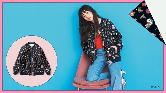 ドラえもん ひみつ道具柄ブルゾン」着用イメージ - ドラえもん  