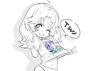 支援リターンにラインナップされている、Tシャツのイメージ。