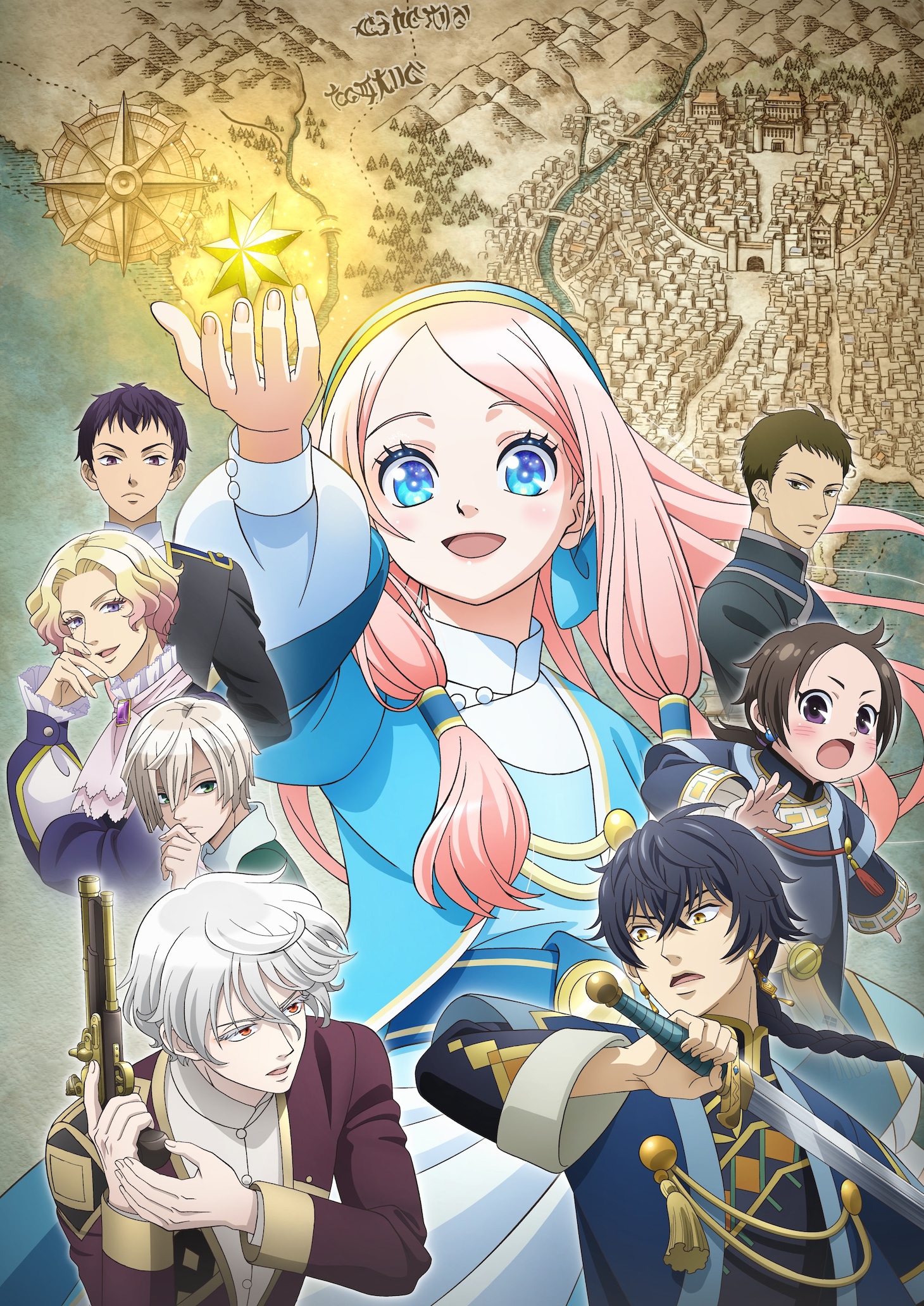 TVアニメ「星降る王国のニナ」キービジュアル（ロゴなし） (c)リカチ・講談社／「星降る王国のニナ」製作委員会