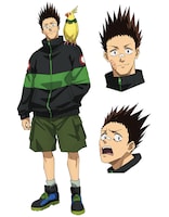 眞霜平助（CV：鈴木崚汰）。跳弾で相手を射抜く、凄腕の変則スナイパー。射撃以外の能力は低く殺し屋会社をクビになるが、坂本に腕を認められ仲間になる。鳥のピー助を相棒とし、戦闘でも息の合ったコンビネーションを見せる。単純だが、友達思い。