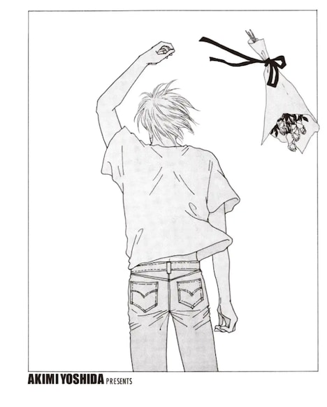 「BANANA FISH」の扉絵。