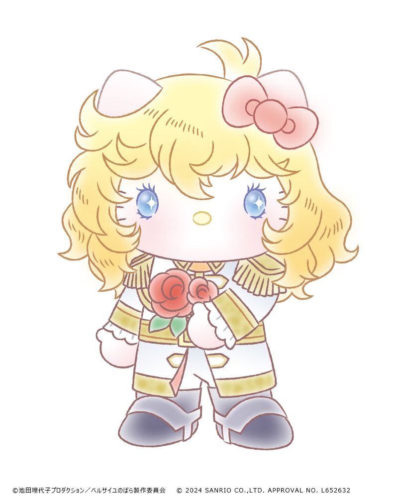 オスカル×ハローキティのキャラクタービジュアル。