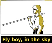 「Fly boy,in the sky」バナー