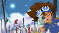 「デジモンアドベンチャー25周年記念スペシャルPV」の場面カット。