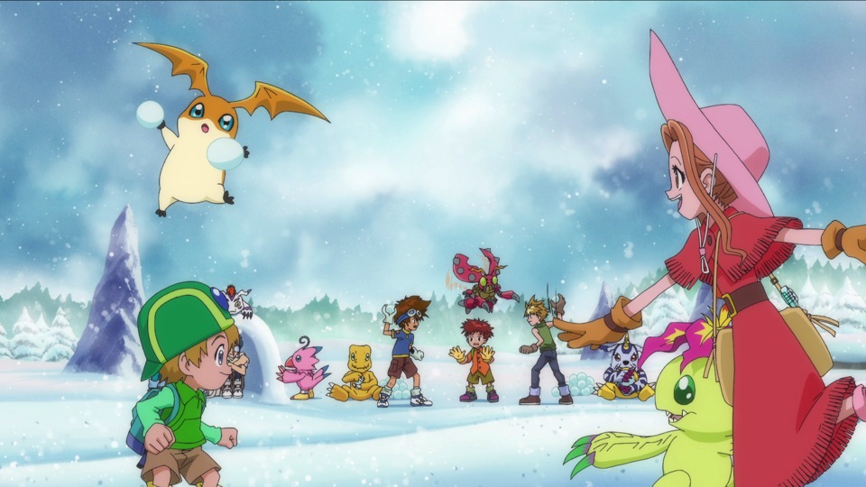 「デジモンアドベンチャー25周年記念スペシャルPV」の場面カット。