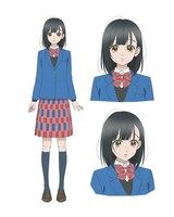 石森羽花（CV：市ノ瀬加那）。中学生の頃に「石」と呼ばれ、泣くことも笑うことも忘れていた引っ込み思案の女の子。偶然出会った界を追いかけて八美津高校に入学する。(c)村田真優/集英社・ハニーレモンソーダ製作委員会