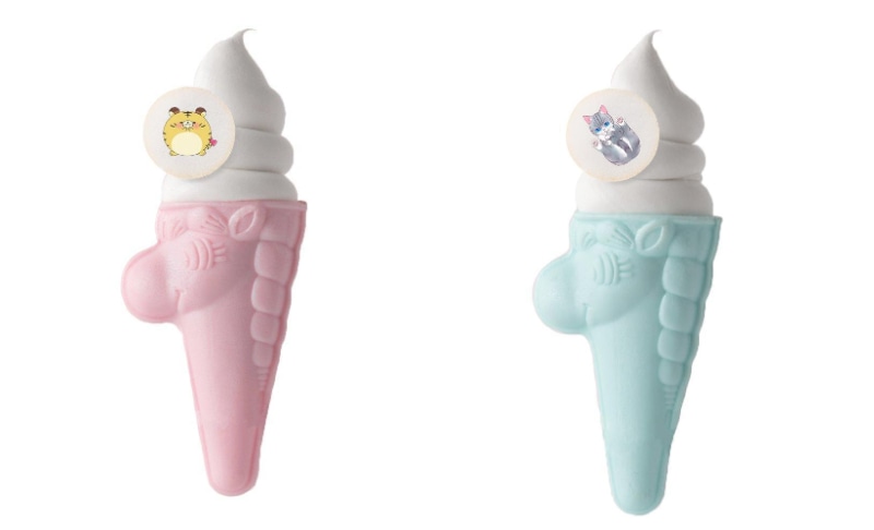 「ユニコーンソフト（ピンク・ブルー）」。